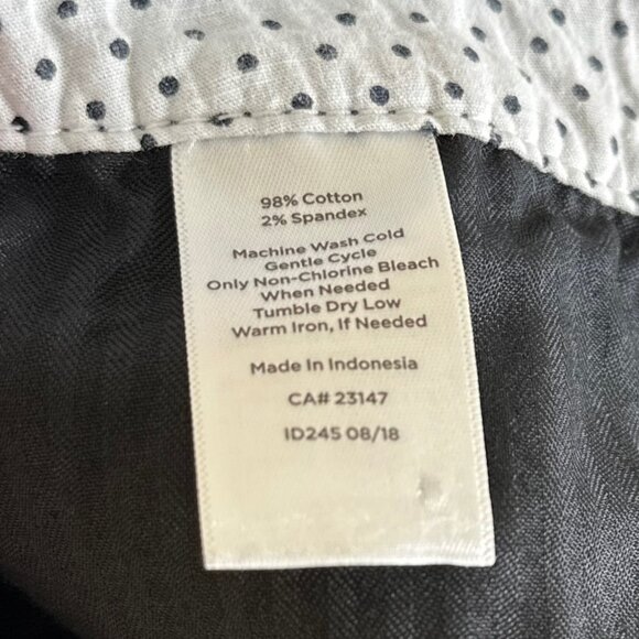 Talbots Womens Pants 8 Black Perfect Crop Midrise Capri Pants Chinos Career - Picture 5 of 16